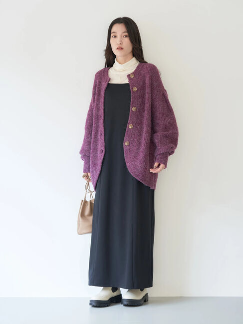 earth music&ecology「ヘアリーニットカーディガン」|カーディガン|