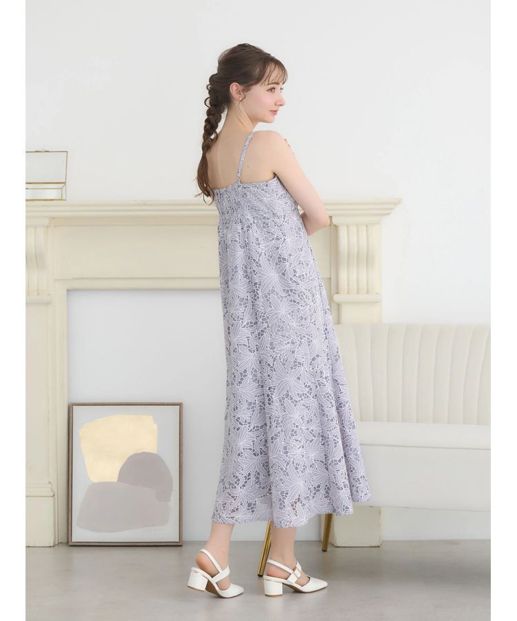 earth music&ecology「SET2点　シアーブラウス+レースキャミワンピース」|ワンピース|