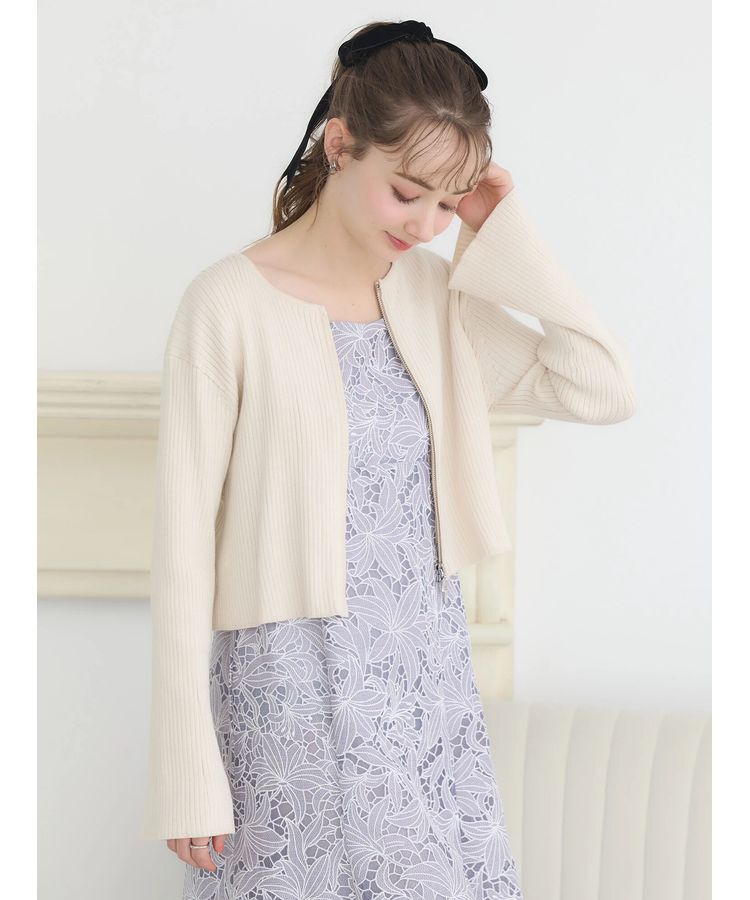 earth music&ecology「SET2点　シアーブラウス+レースキャミワンピース」|ワンピース|