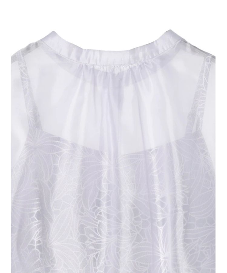 earth music&ecology「SET2点　シアーブラウス+レースキャミワンピース」|ワンピース|