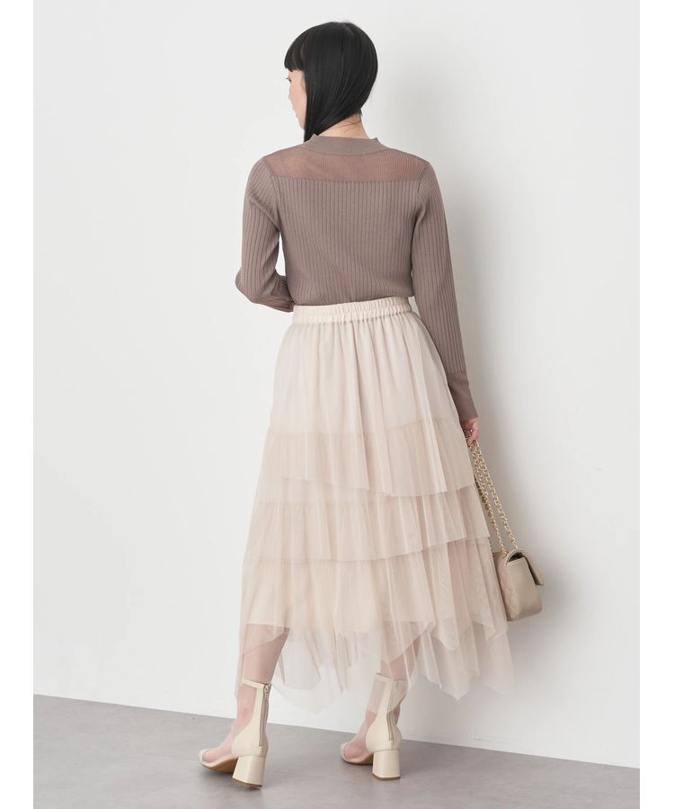 earth music&ecology「部分シアーニットプルオーバー」|ニット・セーター|