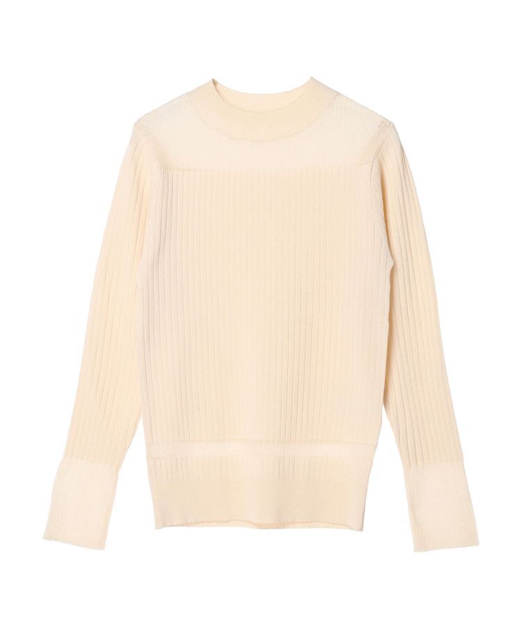 earth music&ecology「部分シアーニットプルオーバー」|ニット・セーター|