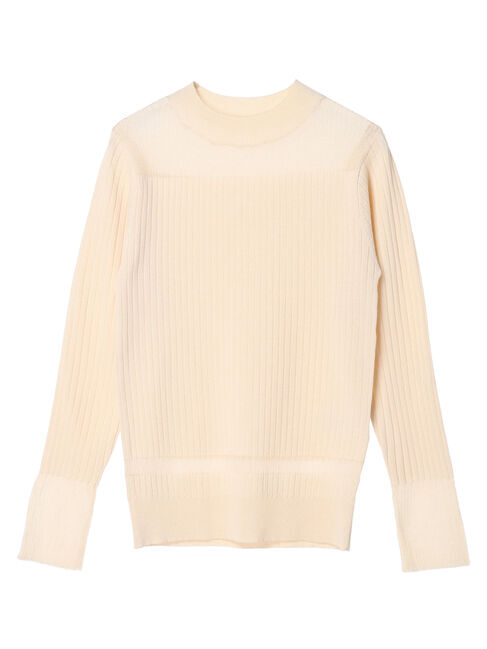 earth music&ecology「部分シアーニットプルオーバー」|ニット・セーター|