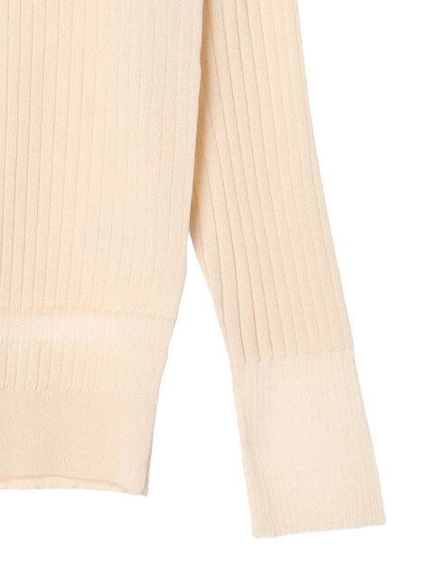 earth music&ecology「部分シアーニットプルオーバー」|ニット・セーター|