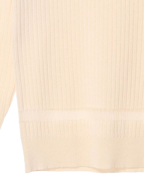 earth music&ecology「部分シアーニットプルオーバー」|ニット・セーター|