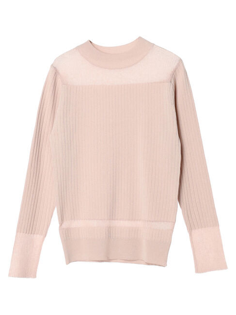 earth music&ecology「部分シアーニットプルオーバー」|ニット・セーター|