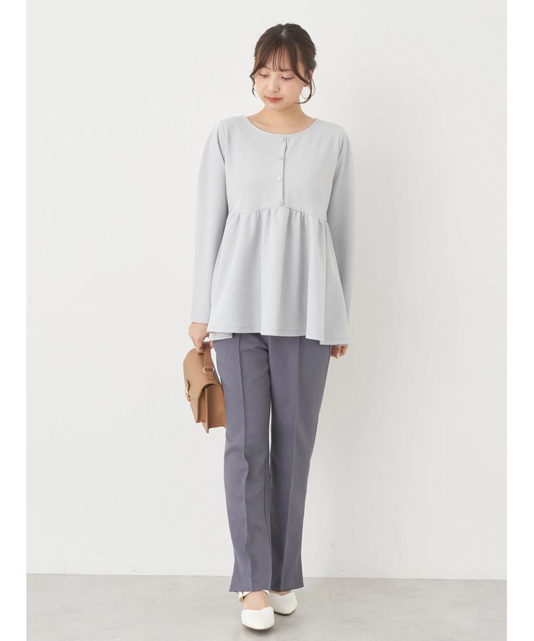 earth music&ecology「ペプラムカットプルオーバー」|Tシャツ・カットソー|