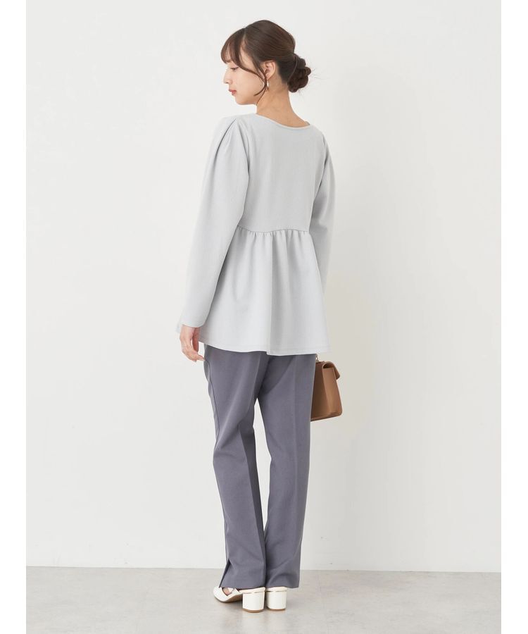 earth music&ecology「ペプラムカットプルオーバー」|Tシャツ・カットソー|