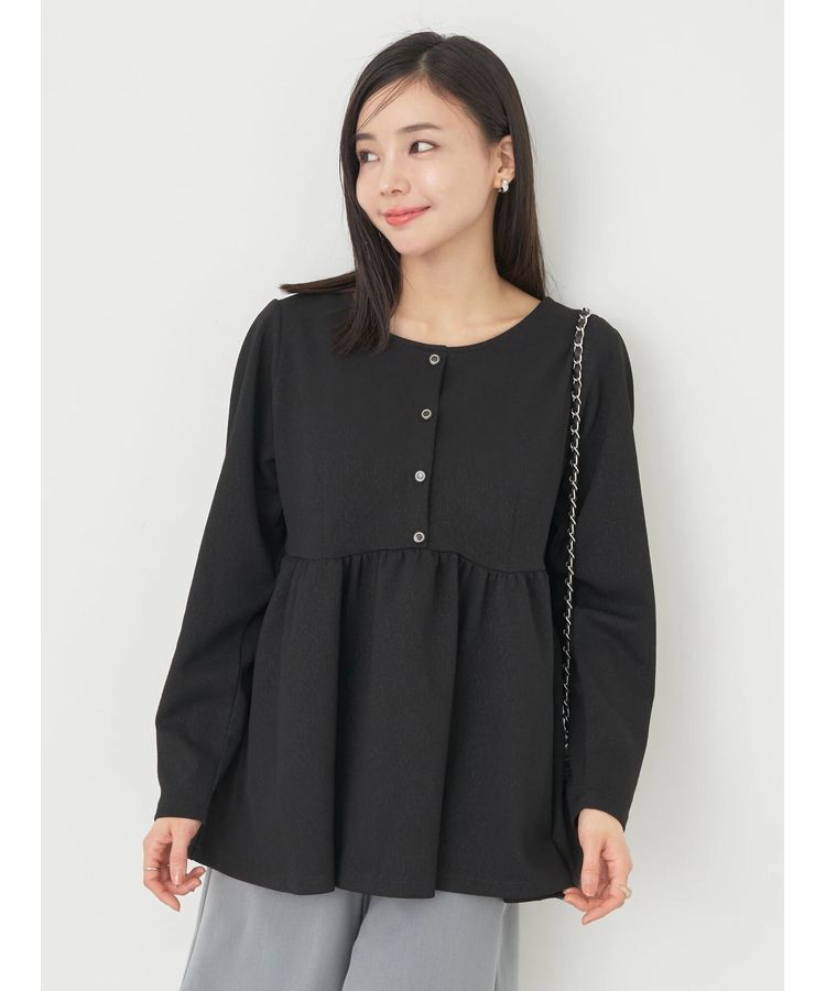 earth music&ecology「ペプラムカットプルオーバー」|Tシャツ・カットソー|