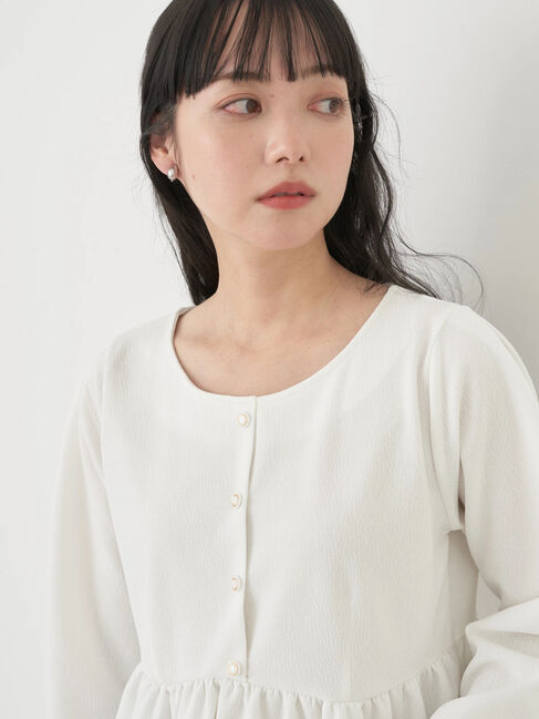 earth music&ecology「ペプラムカットプルオーバー」|Tシャツ・カットソー|