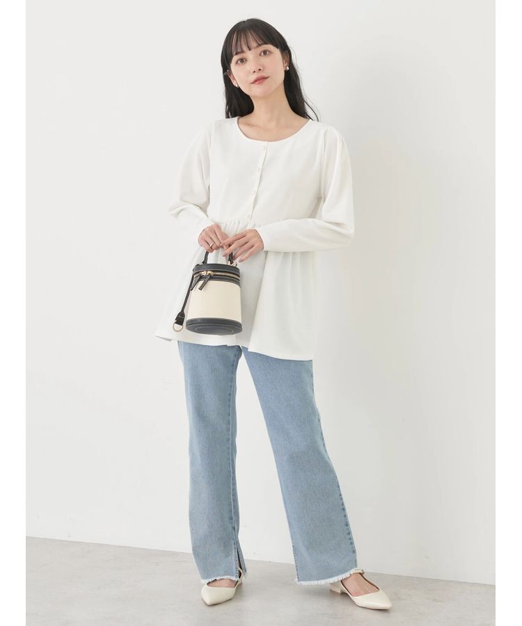 earth music&ecology「ペプラムカットプルオーバー」|Tシャツ・カットソー|