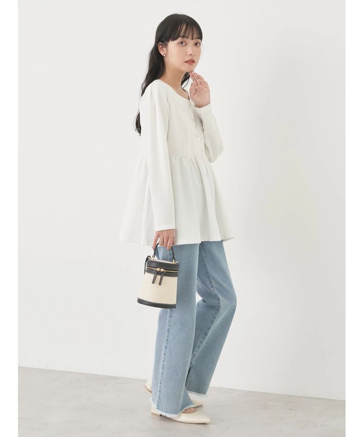 earth music&ecology「ペプラムカットプルオーバー」|Tシャツ・カットソー|