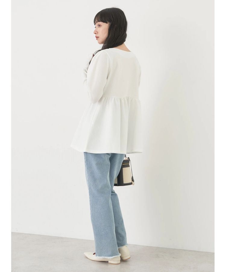 earth music&ecology「ペプラムカットプルオーバー」|Tシャツ・カットソー|