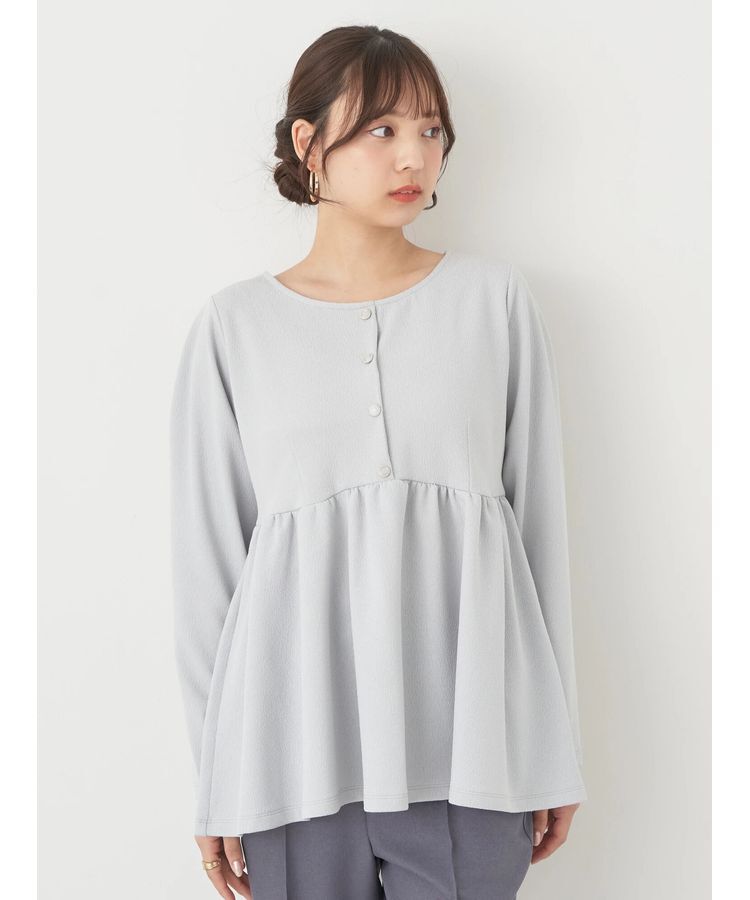 earth music&ecology「ペプラムカットプルオーバー」|Tシャツ・カットソー|Sax