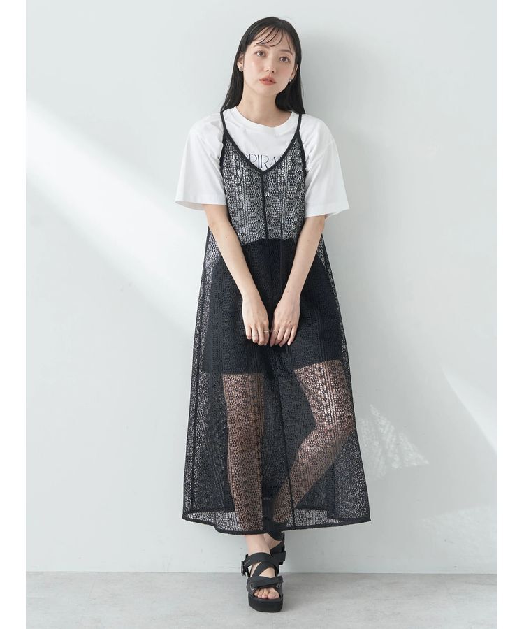 earth music&ecology「レースキャミワンピース」|ワンピース|