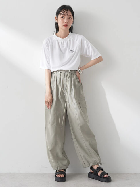 earth music&ecology「スポーティー刺繍ロゴT」|Tシャツ・カットソー|