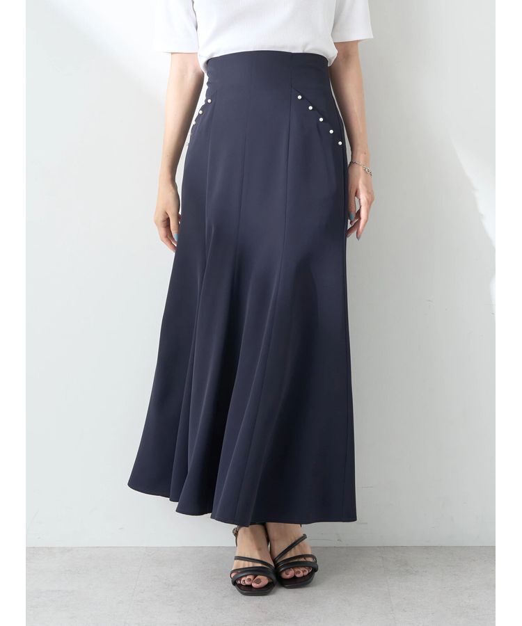 earth music&ecology「パール付きマーメイドスカート」|スカート|