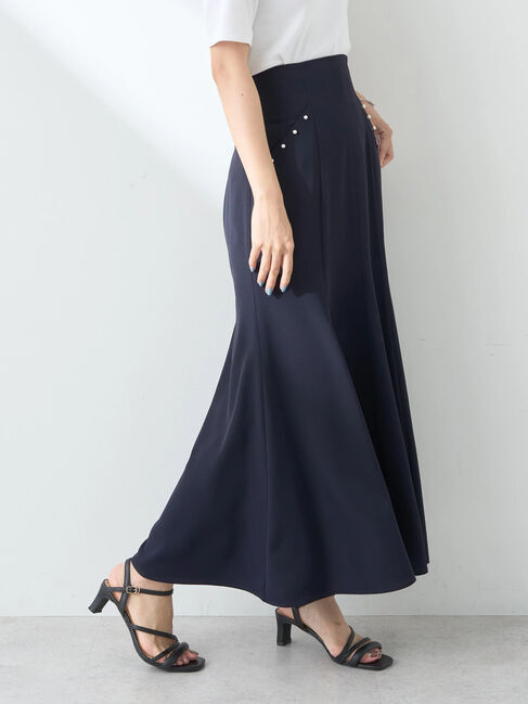 earth music&ecology「パール付きマーメイドスカート」|スカート|