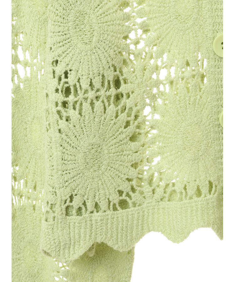 earth music&ecology「クロシェ風カーディガン」|カーディガン|