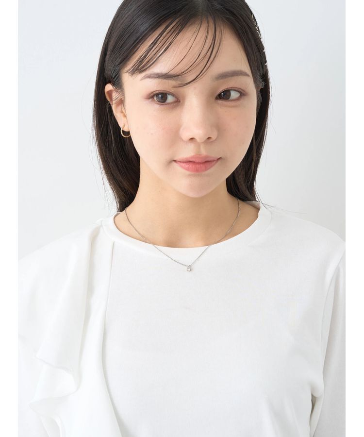 earth music&ecology「アシメフリルプルオーバー」|Tシャツ・カットソー|