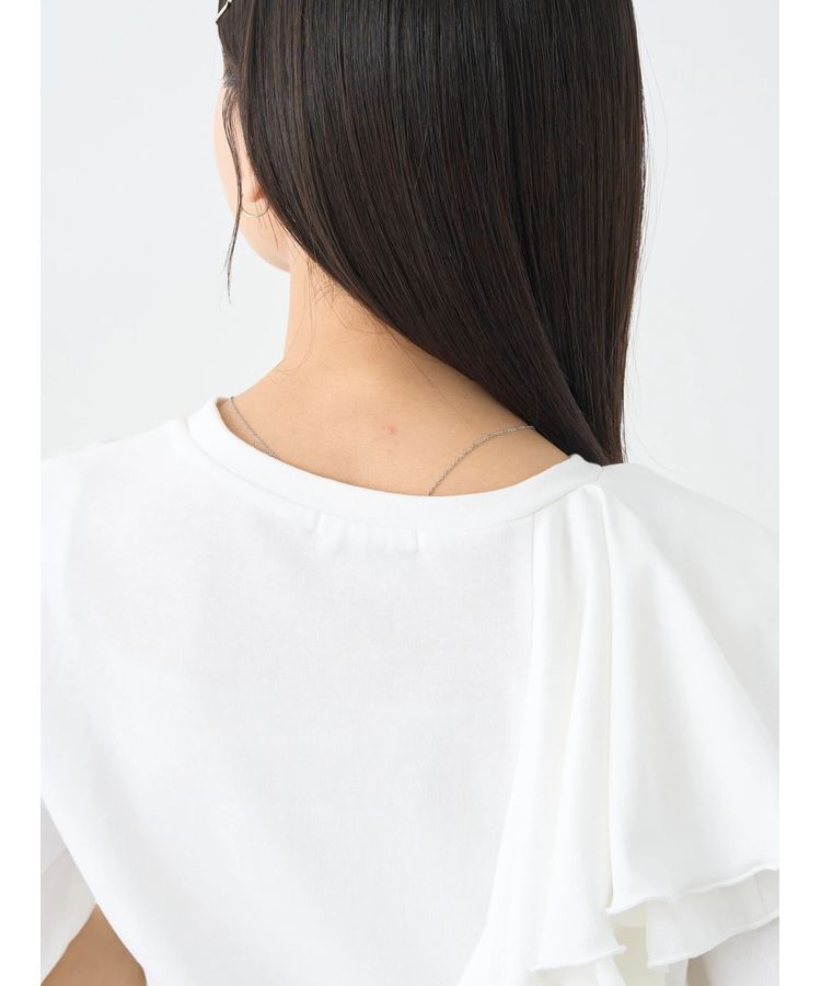 earth music&ecology「アシメフリルプルオーバー」|Tシャツ・カットソー|