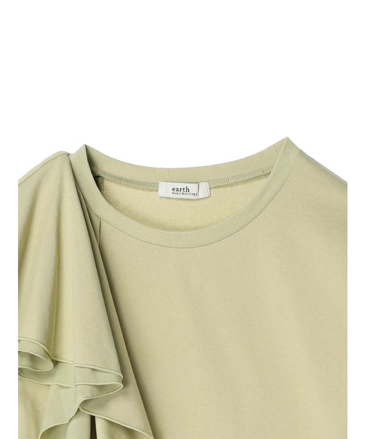 earth music&ecology「アシメフリルプルオーバー」|Tシャツ・カットソー|