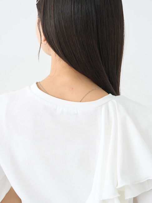 earth music&ecology「アシメフリルプルオーバー」|Tシャツ・カットソー|