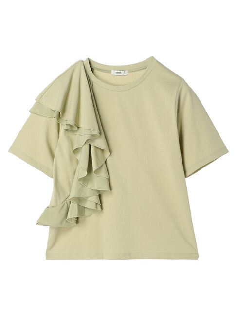 earth music&ecology「アシメフリルプルオーバー」|Tシャツ・カットソー|