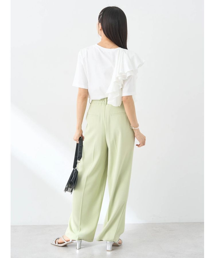 earth music&ecology「アシメフリルプルオーバー」|Tシャツ・カットソー|