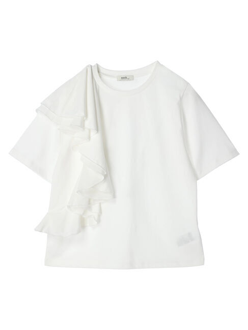 earth music&ecology「アシメフリルプルオーバー」|Tシャツ・カットソー|