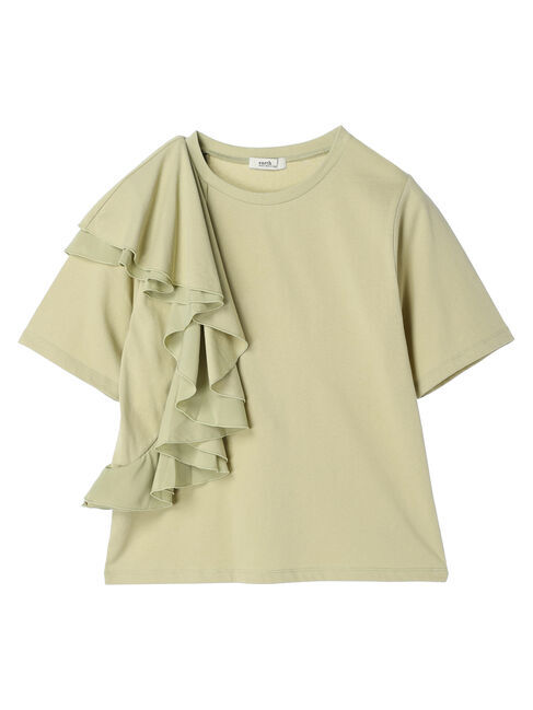 earth music&ecology「アシメフリルプルオーバー」|Tシャツ・カットソー|