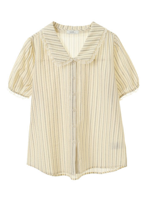earth music&ecology「ミニパフショートスリーブブラウス」|シャツ・ブラウス|