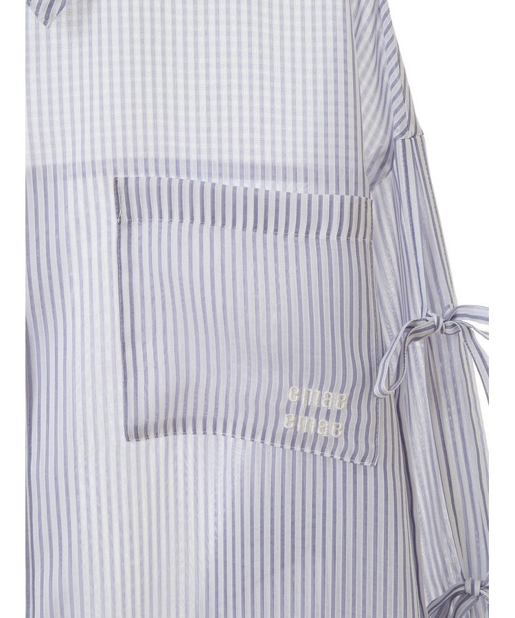 earth music&ecology「袖スリットリボンロングシャツ」|シャツ・ブラウス|