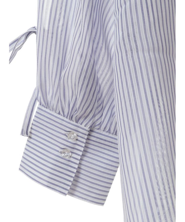 earth music&ecology「袖スリットリボンロングシャツ」|シャツ・ブラウス|