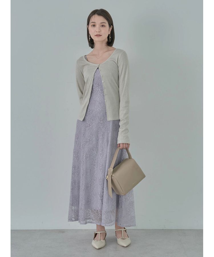 earth music&ecology「SET2点シースルーブラウス付きキャミワンピース」|ワンピース|