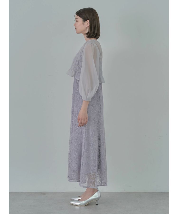 earth music&ecology「SET2点シースルーブラウス付きキャミワンピース」|ワンピース|