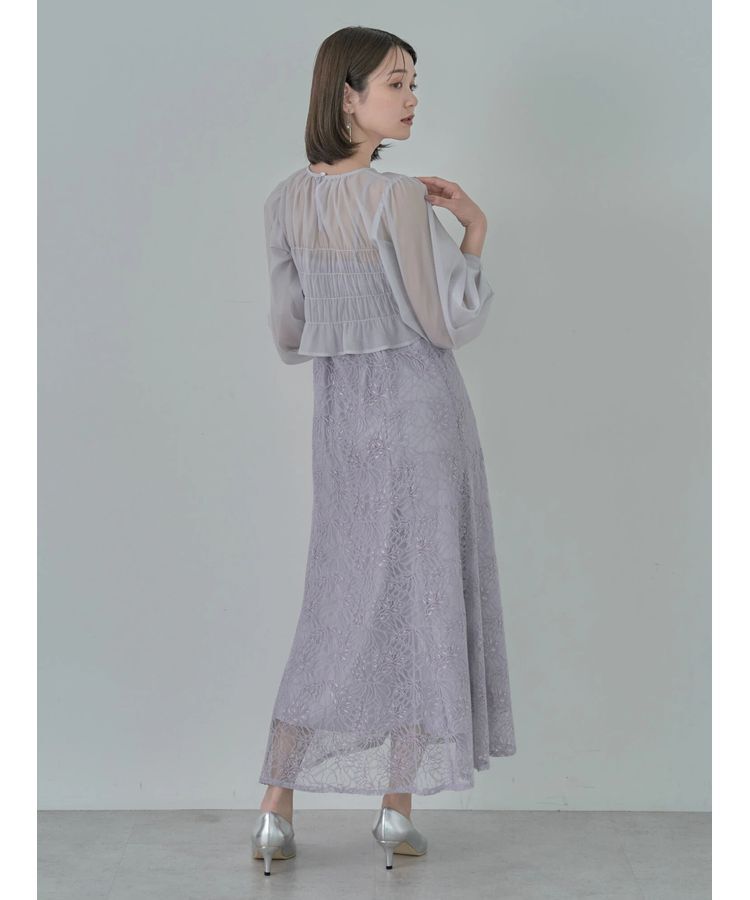 earth music&ecology「SET2点シースルーブラウス付きキャミワンピース」|ワンピース|