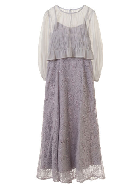 earth music&ecology「SET2点シースルーブラウス付きキャミワンピース」|ワンピース|