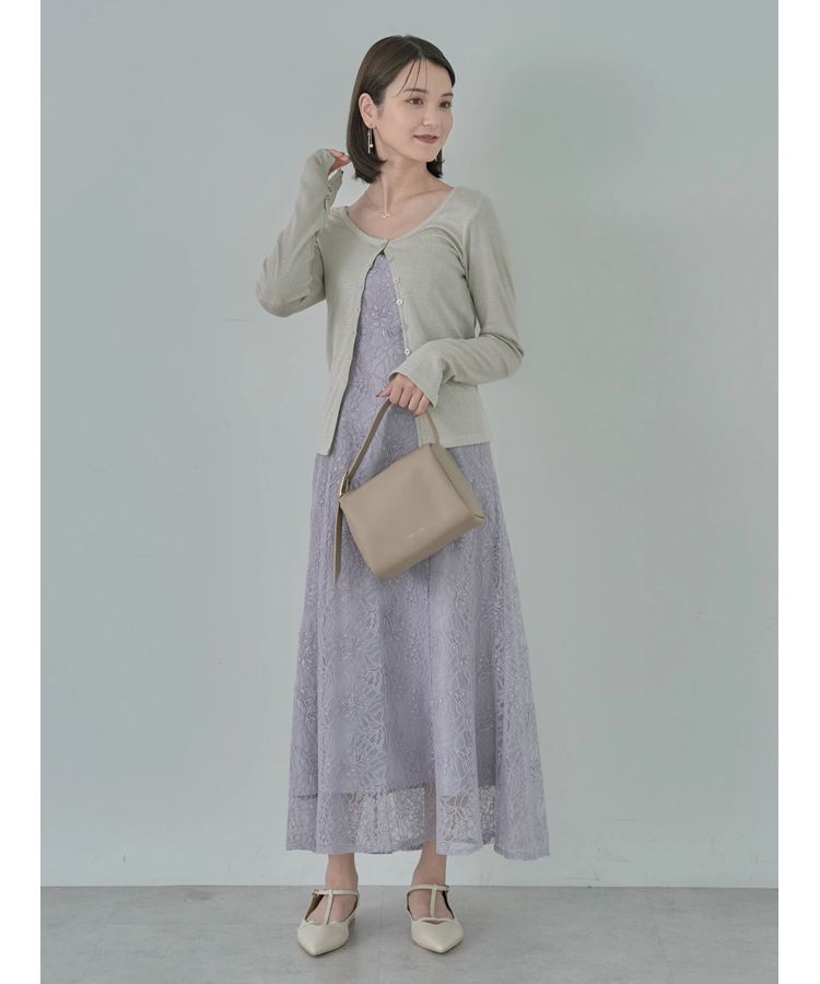 earth music&ecology「SET2点シースルーブラウス付きキャミワンピース」|ワンピース|