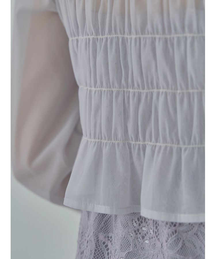 earth music&ecology「SET2点シースルーブラウス付きキャミワンピース」|ワンピース|