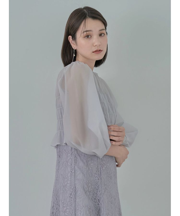 earth music&ecology「SET2点シースルーブラウス付きキャミワンピース」|ワンピース|