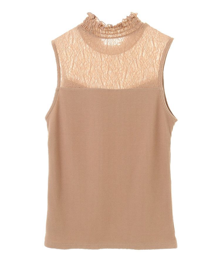 earth music&ecology「レースドッキングタンクトップ」|キャミソール|