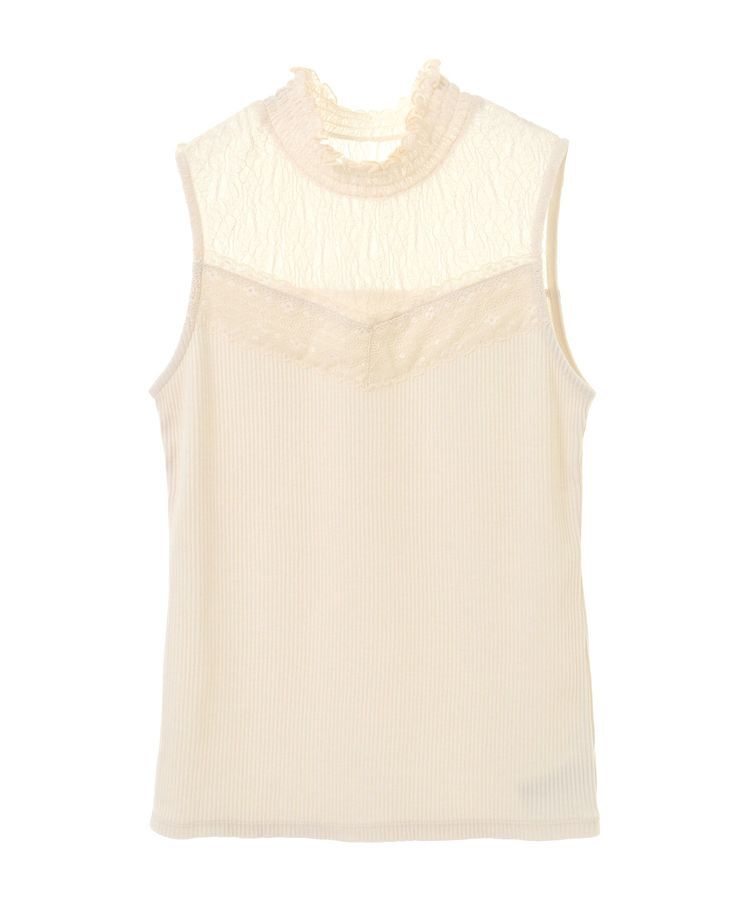 earth music&ecology「レースドッキングタンクトップ」|キャミソール|