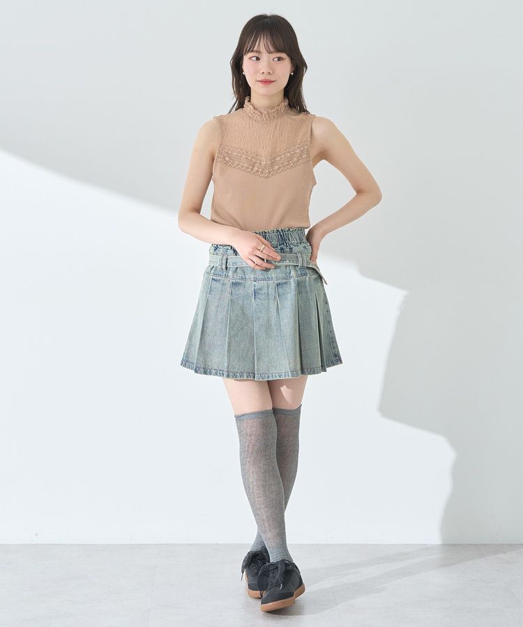 earth music&ecology「レースドッキングタンクトップ」|キャミソール|