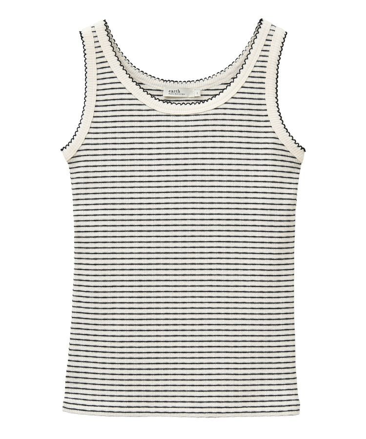 earth music&ecology「ピコトリミングタンクトップ」|キャミソール|
