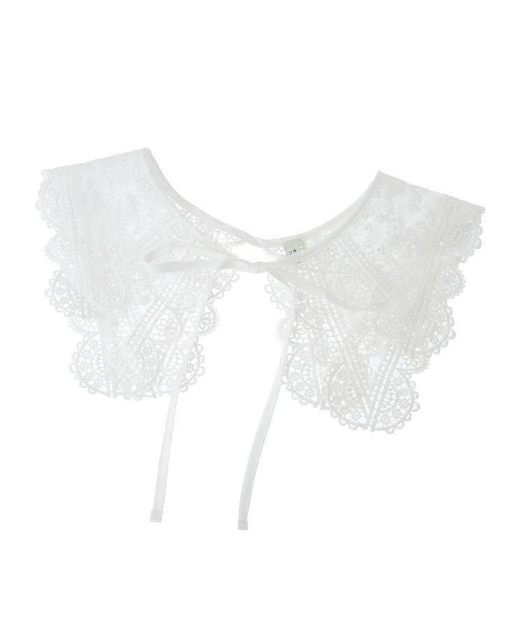 earth music&ecology「シアー刺繍レース付け襟」|その他|