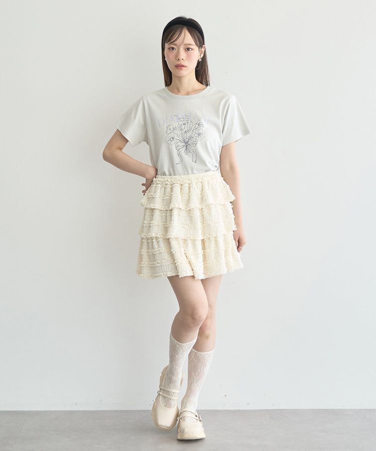earth music&ecology「フリフリミニスカート」|スカート|