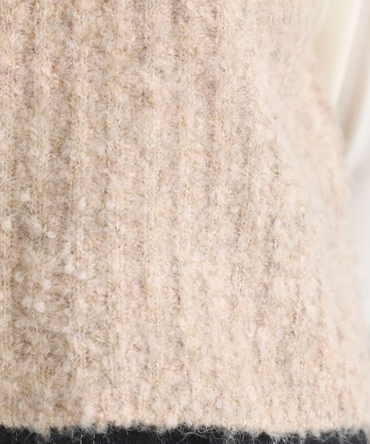 earth music&ecology「MIXカラーブークレニットビスチェ」|ベスト・ジレ|