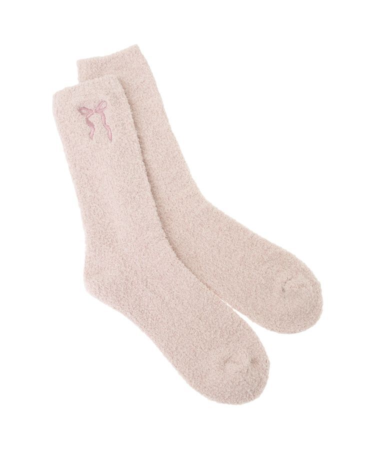 Maison de FLEUR「リボン刺繍ルームソックス」|その他|