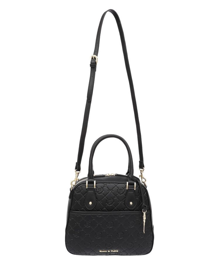 Maison de FLEUR「モノグラムトラペゾイドバッグ」|ハンドバッグ|
